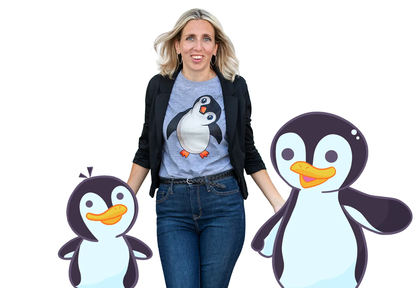 Kristy Kielbasinski and the Penguins