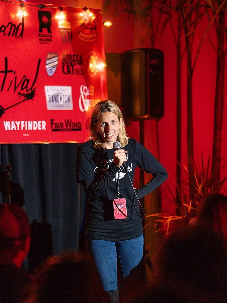 Kristy Kielbasinski at Rogue Island Comedy Fest